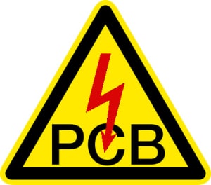 Warnschild Warnzeichen PCB Polychlorierte Biphenyle