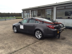 The car and setup used in the Emissions Analytics Test to have the CarTuner certified